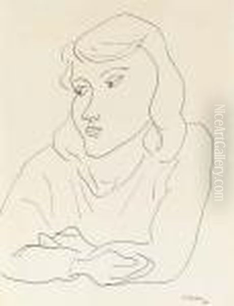 Portrait D'une Jeune Femme Oil Painting by Henri Matisse