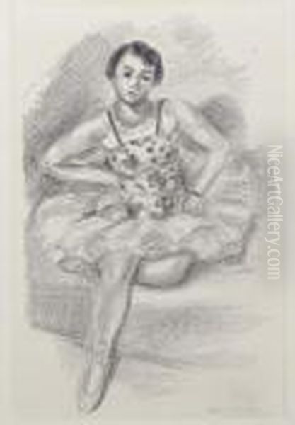 Danseuse Assise, From Dix Danseuses (d. 480) Oil Painting by Henri Matisse