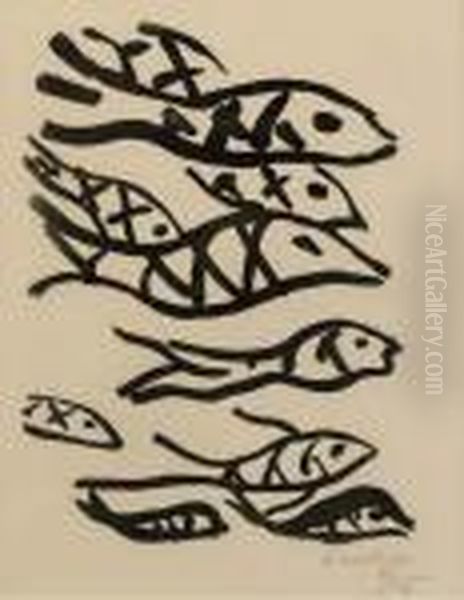 Etude Pour La Nappe Liturgique De La Chapelle De Vence Ii Oil Painting by Henri Matisse