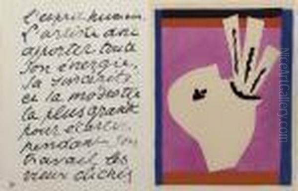 Le Cow-boy And Lanceur De Coucteau From Jazz Oil Painting by Henri Matisse