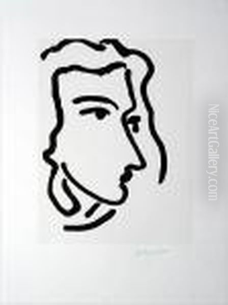 Nadia Regardant A Droite Oil Painting by Henri Matisse