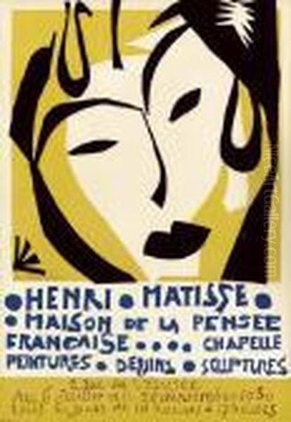 Henri Matisse, Poster For Maison De La Pensee Francaise Oil Painting by Henri Matisse