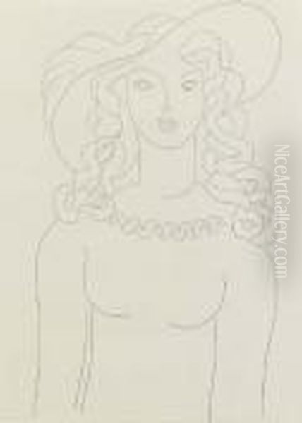 Poesies: One Plate Oil Painting by Henri Matisse