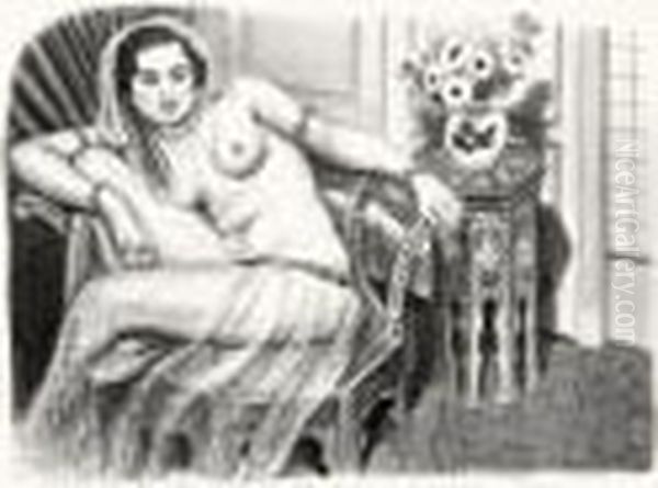 Hindoue A La Jupe De Tulle (d. 510) Oil Painting by Henri Matisse