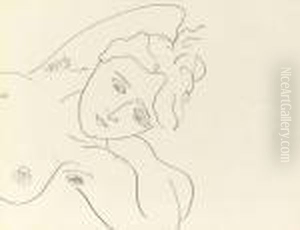 Nu Rose Oil Painting by Henri Matisse