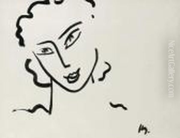 Tete De Femme Oil Painting by Henri Matisse