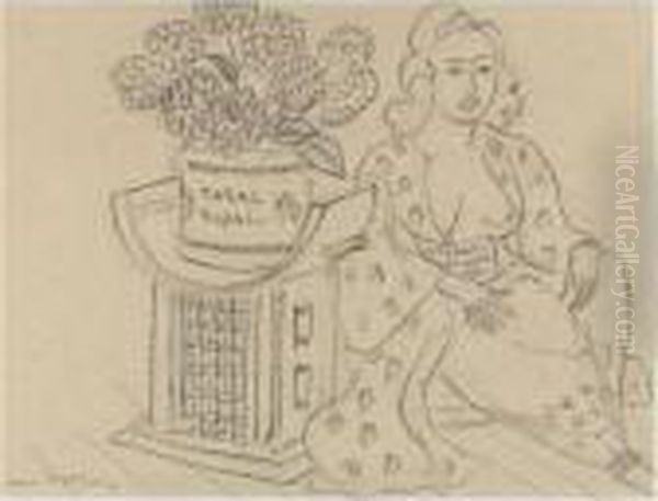 Femme Assise Dans Un Interieur: Le Tabac Royal Oil Painting by Henri Matisse