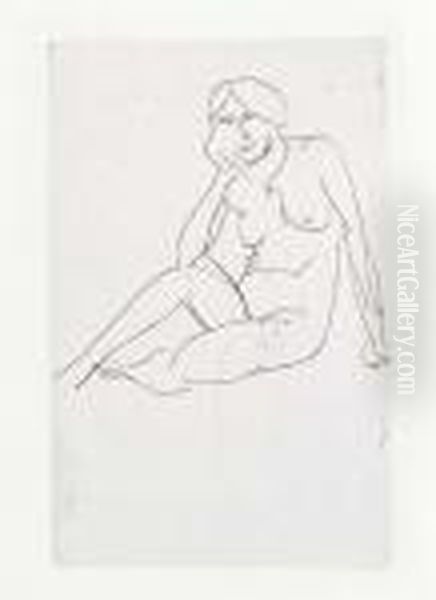 Figure Assise Oil Painting by Henri Matisse
