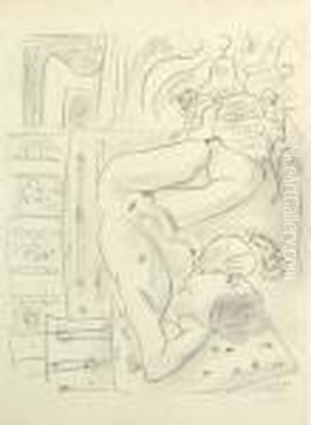 Nu Renverse Au Brasero Oil Painting by Henri Matisse