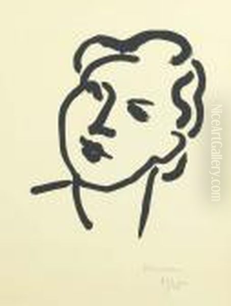 Nadia Au Visage Rond Oil Painting by Henri Matisse