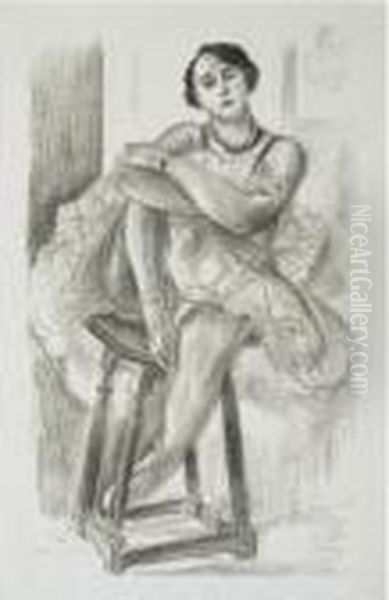 Danseuse Au Tabouret (d. 481) Oil Painting by Henri Matisse
