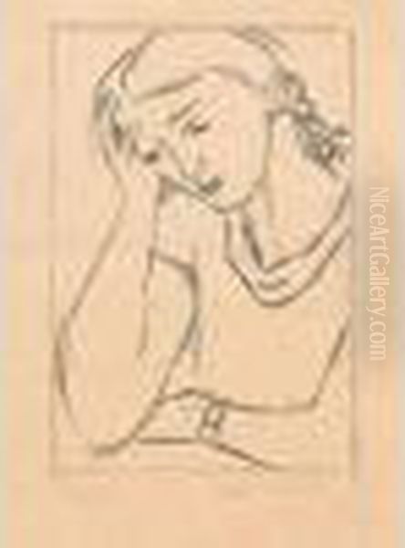 Lassitude. 1925. (m. Duthuit-matisse, C. Duthuit 451) 190 X 127 Oil Painting by Henri Matisse