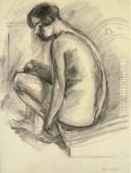 Jeune Femme Accroupie Oil Painting by Henri Matisse