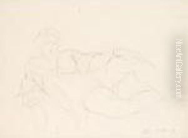 Femme Allongee Oil Painting by Henri Matisse