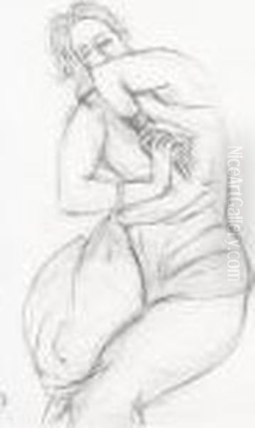 Une Femme, Les Mains Jointes Oil Painting by Henri Matisse