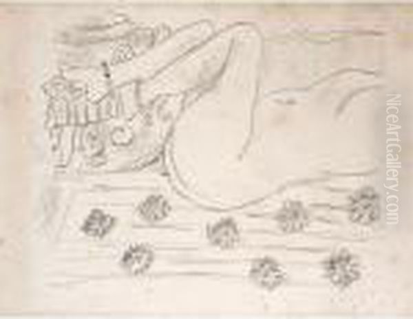 Nu. Etude De Mouvement De Jambes (d. 501) Oil Painting by Henri Matisse