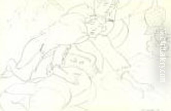 Deux Odalisques Oil Painting by Henri Matisse