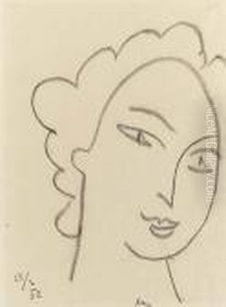 Tete De Femme Oil Painting by Henri Matisse