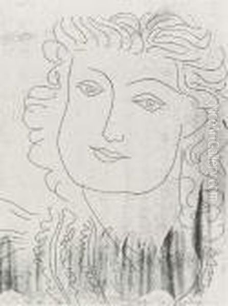 Visage Au Regard Lointain Oil Painting by Henri Matisse