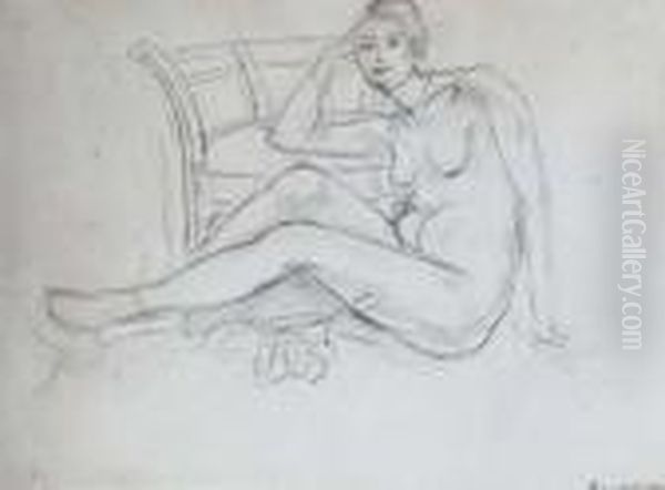 Nu Au Fauteuil Arabe Oil Painting by Henri Matisse