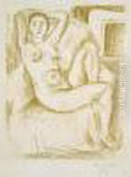 Nu Au Fauteuil Bistre. 1925. Oil Painting by Henri Matisse