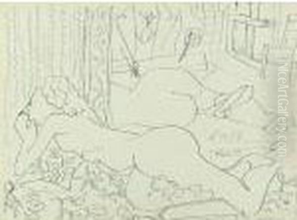 L'artiste Et Le Modele Oil Painting by Henri Matisse