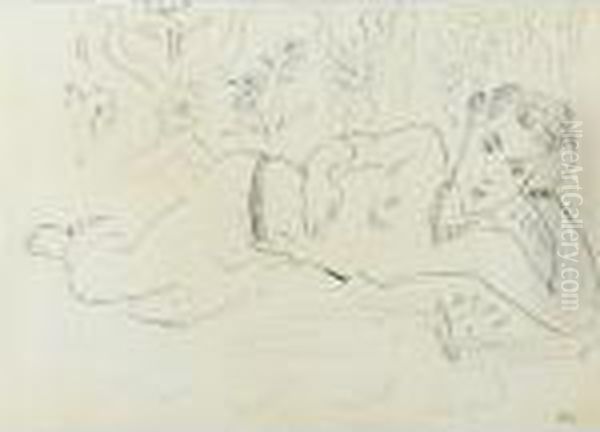 Femme Allongee Oil Painting by Henri Matisse