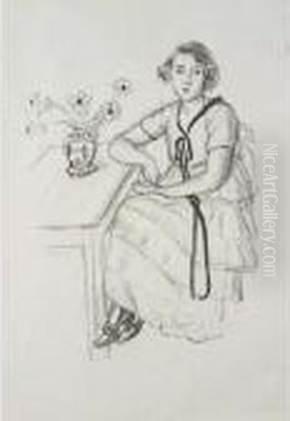 La Robe Jaune Au Ruban Noir (d. 424) Oil Painting by Henri Matisse