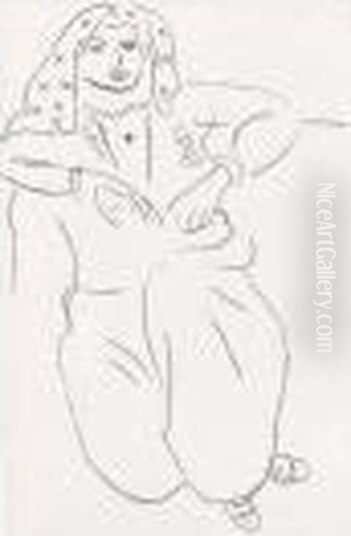 Orientale, Tatouage En Croix Sur La Poitrine Oil Painting by Henri Matisse