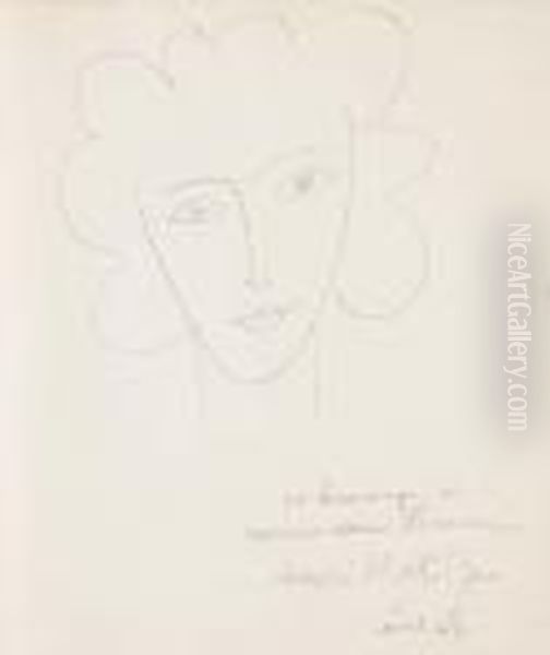 Tete De Femme Oil Painting by Henri Matisse