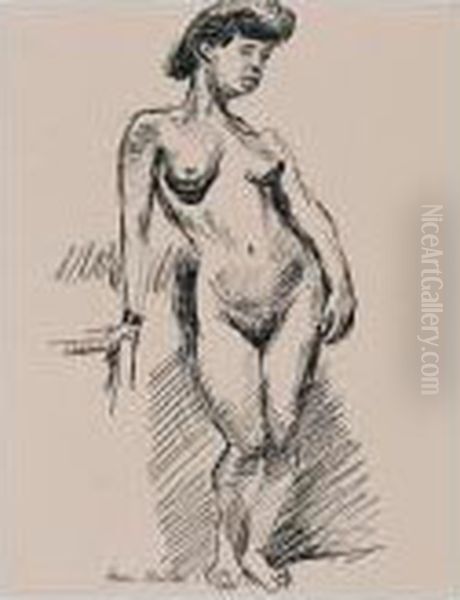 Femme Debout Oil Painting by Henri Matisse