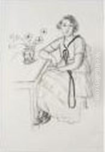 La Robe Jaune Au Ruban Noir (duthuit 424) Oil Painting by Henri Matisse