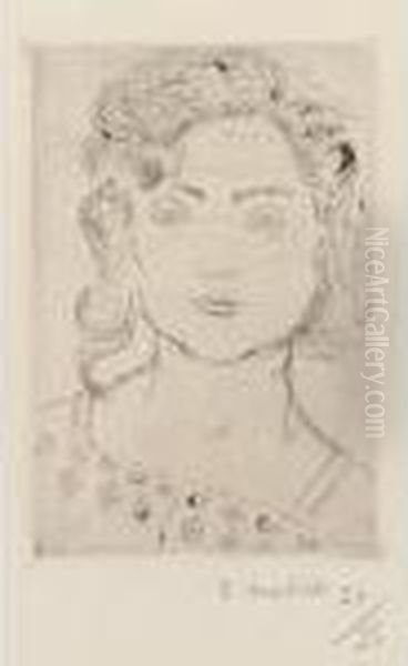 Fillette, Blouse Fleurie Oil Painting by Henri Matisse