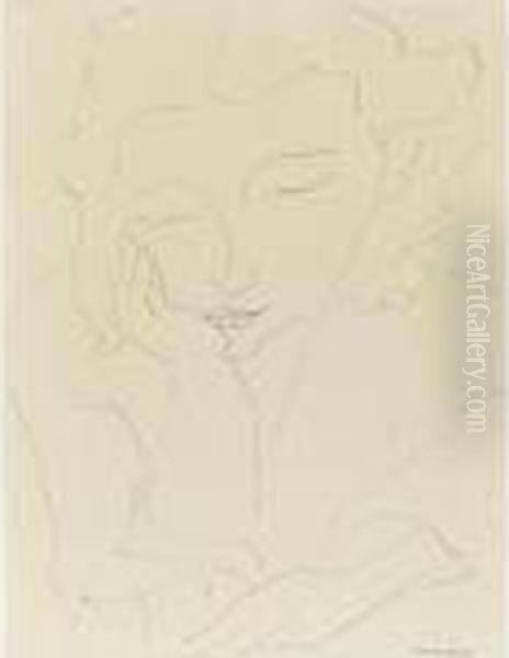 Jeune Femme Accoudee Oil Painting by Henri Matisse