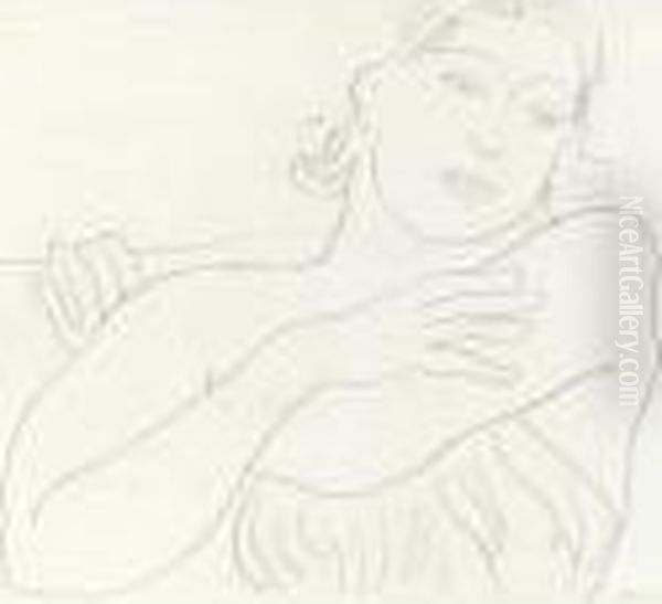 Figure Au Corselet Oil Painting by Henri Matisse
