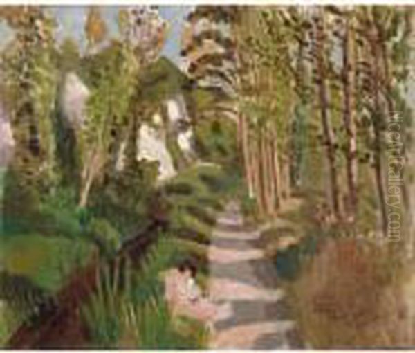 La Robe Blanche, Bords Du Loup Oil Painting by Henri Matisse