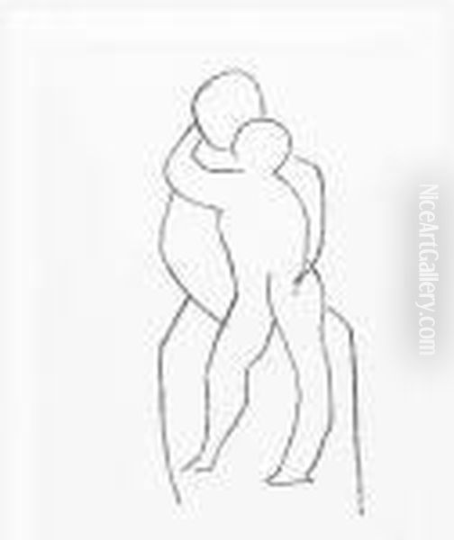 Vierge A L'enfant Debout Oil Painting by Henri Matisse