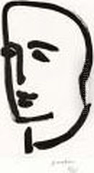 Jeune Etudiant De Profil Oil Painting by Henri Matisse