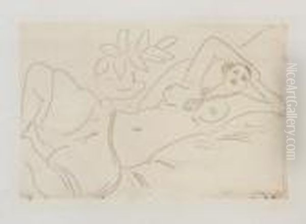 Odalisque Couchee Oil Painting by Henri Matisse