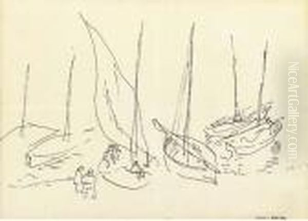 Les Bateaux A Collioure Oil Painting by Henri Matisse