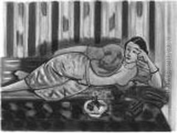 Odalisque Au Coffret Rouge (d. Pg. 356) Oil Painting by Henri Matisse