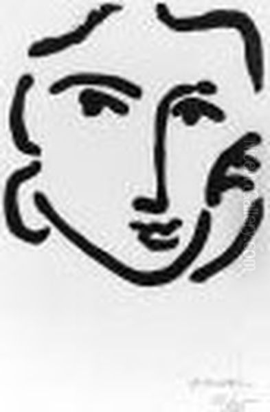 Nadia Au Regard Serieux (d. 793) Oil Painting by Henri Matisse