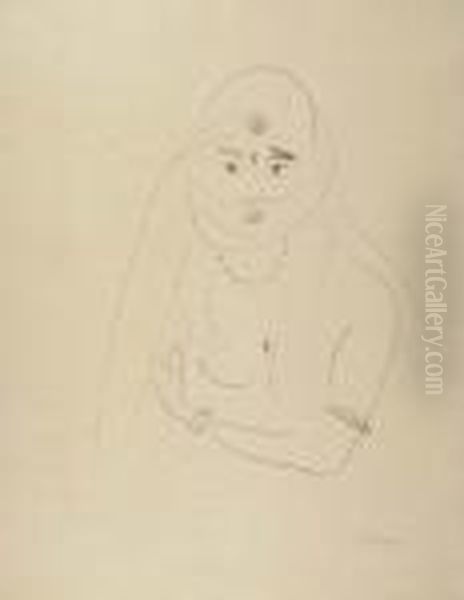 Figure Voilee Aux Deux Bracelets Oil Painting by Henri Matisse