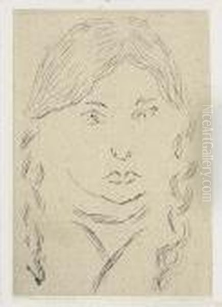 Irene, Aux Deux Nattes Oil Painting by Henri Matisse
