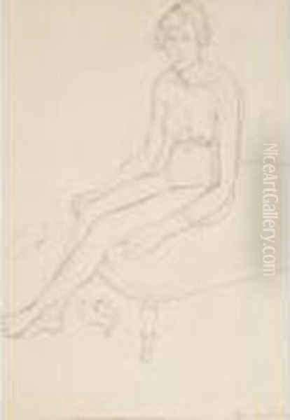 Nu Assis Oil Painting by Henri Matisse