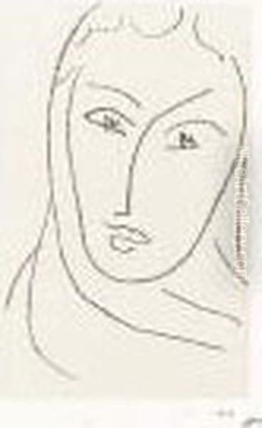 Jeune Femme Au Foulard Oil Painting by Henri Matisse