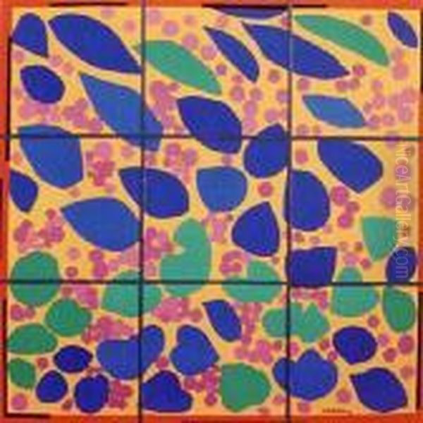 Bluszcz W Kwiatach (1953) Oil Painting by Henri Matisse