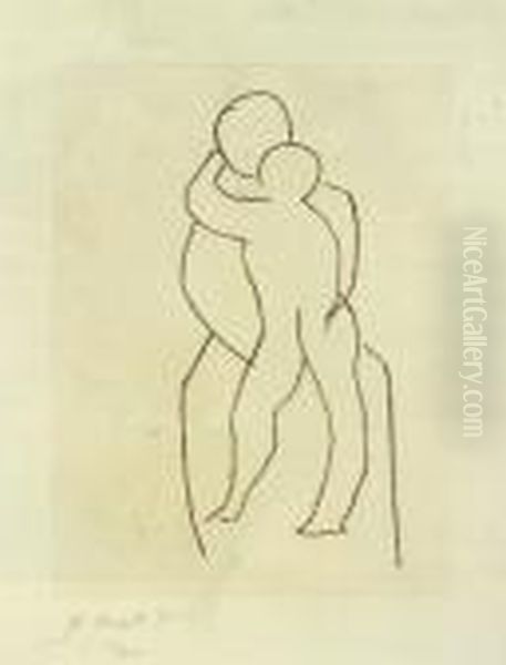 Vierge A L'enfant Debout Oil Painting by Henri Matisse