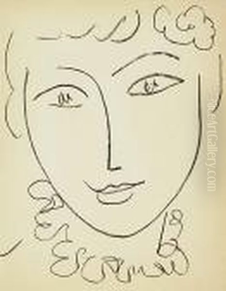 Tete De Femme>. Oil Painting by Henri Matisse