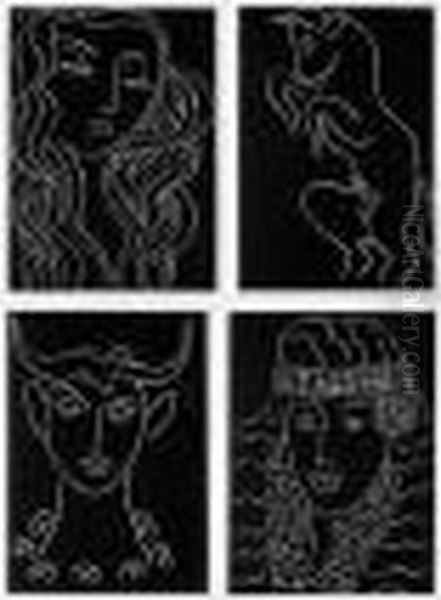 Henry De Montherlant. Pasiphae (duthuit Books 10) Oil Painting by Henri Matisse